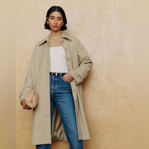 New with tags Reformation Danni Oversized Trench coat small tan